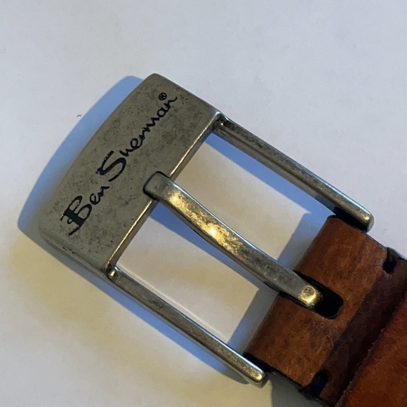 Ben Sherman Men's Brown Leather Belt 38 - Picture 5 of 9